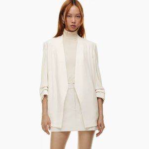 Aritzia Babaton Power Blazer, White, Size 2